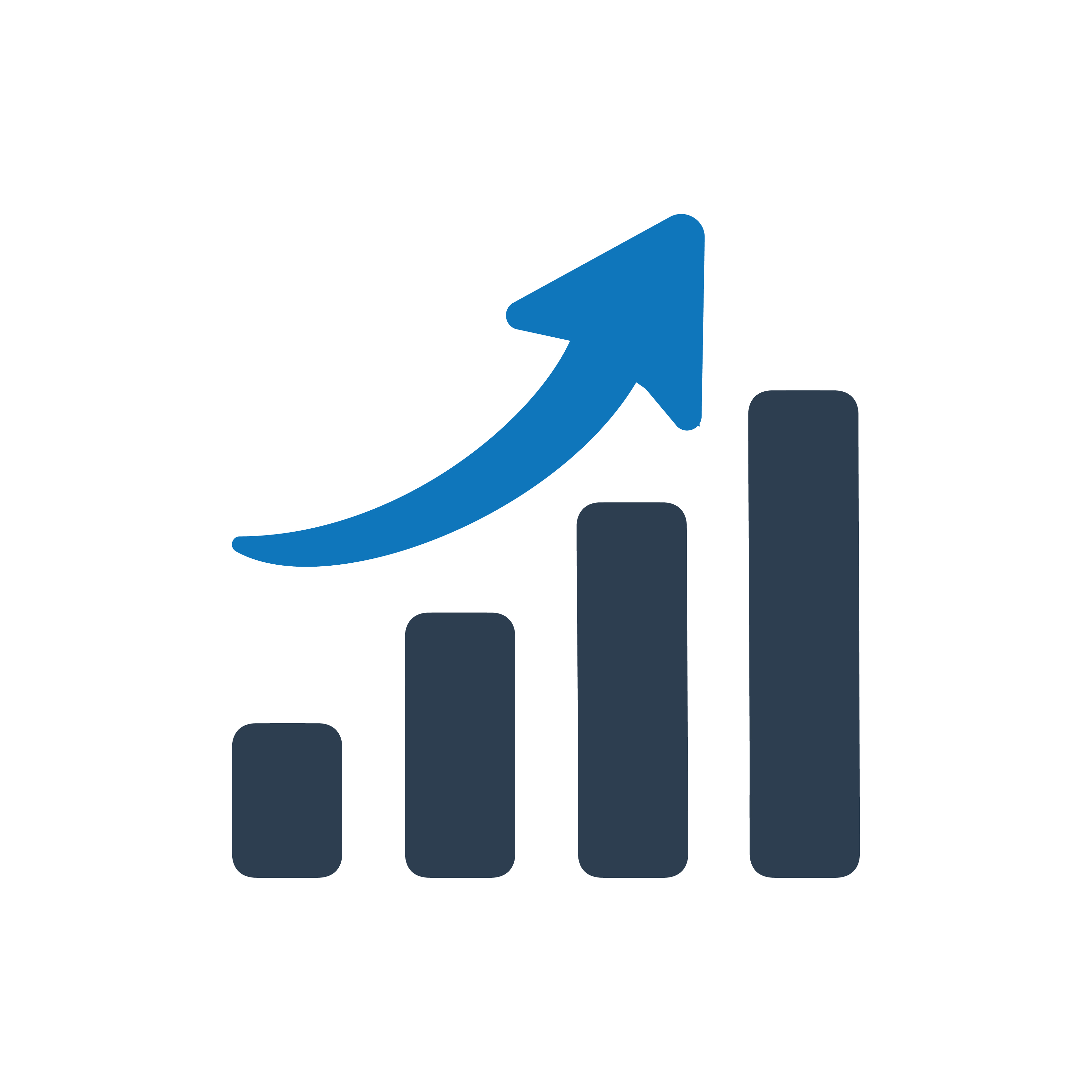 Rising Chart Icon - Extrude Hone AFM